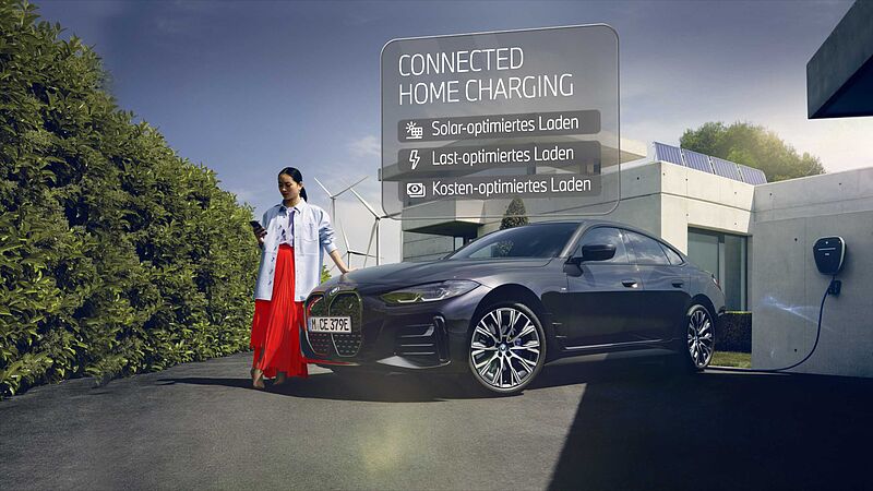 Mit „Connected Home Charging“ solar- und lastoptimiert laden daheim für alle elektrischen BMW und MINI.
