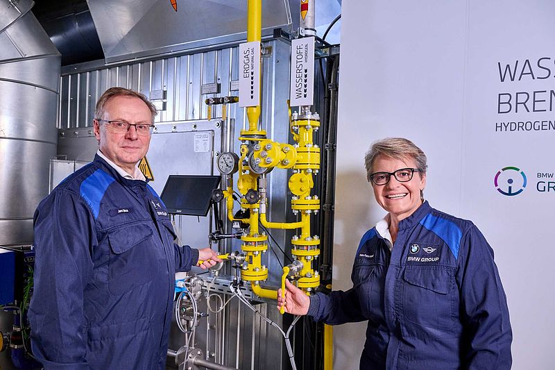 BMW Group Werk Leipzig pilotiert flexiblen Wasserstoffbrenner in der Lackiererei