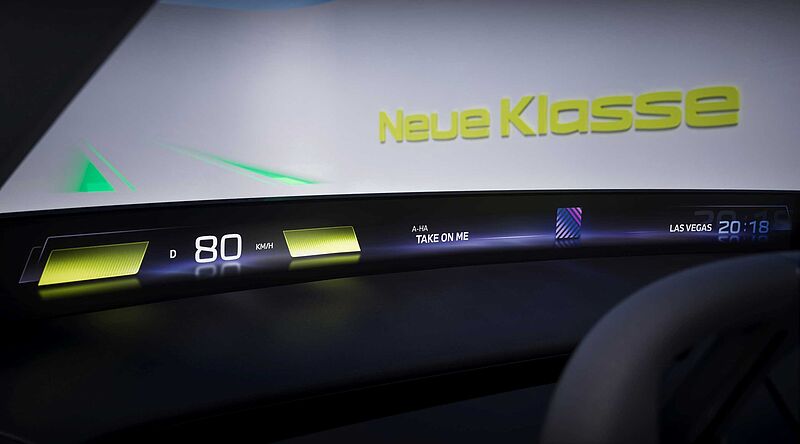 BMW kündigt ein völlig neues Head-Up Display für die „Neue Klasse“ an.