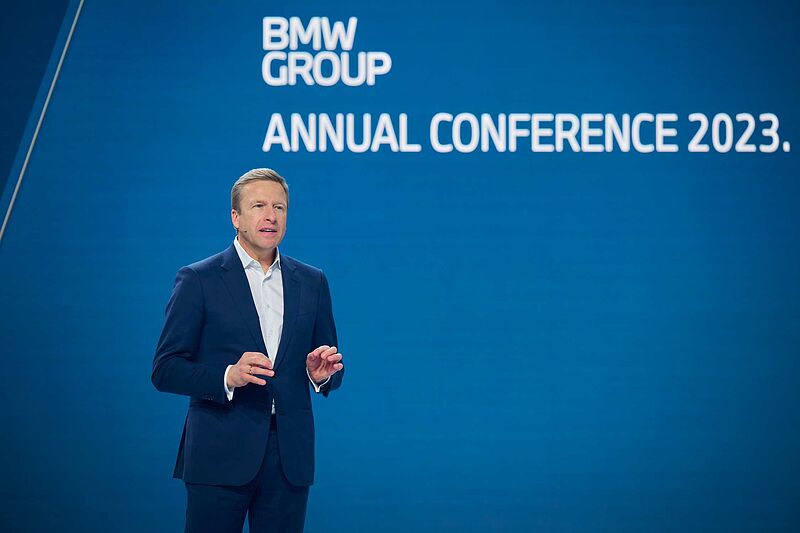 Rede und Präsentation Oliver Zipse, Vorsitzender des Vorstands der BMW AG, BMW Group Jahreskonferenz 2023