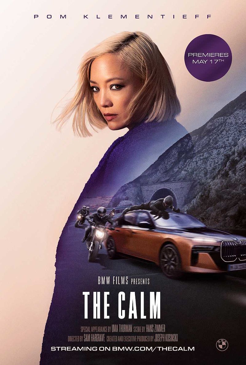 Weltpremiere in Cannes: Die neue BMW Films Produktion „The Calm“ mit Pom Klementieff, Uma Thurman und dem BMW i7 M70 xDrive.