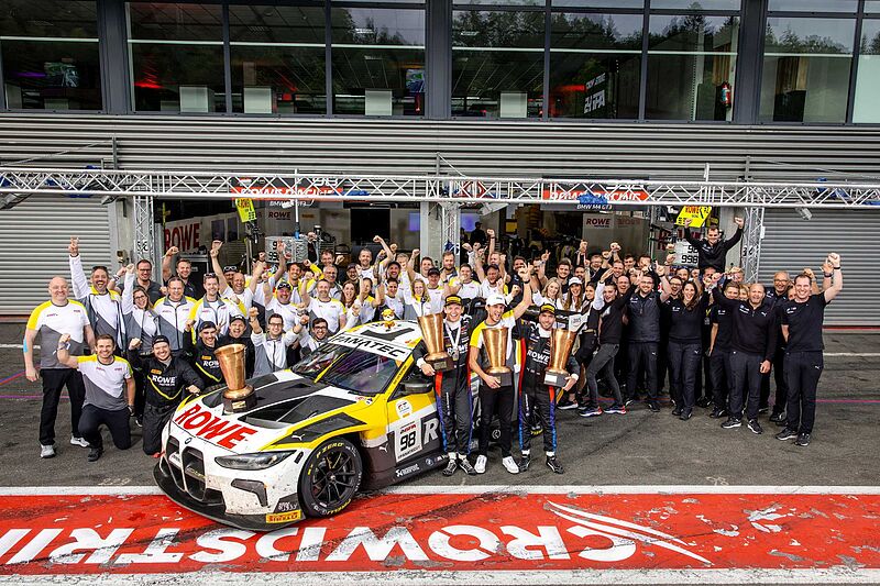 24h Spa-Francorchamps: Philipp Eng, Marco Wittmann und Nick Yelloly triumphieren für ROWE Racing im BMW M4 GT3.