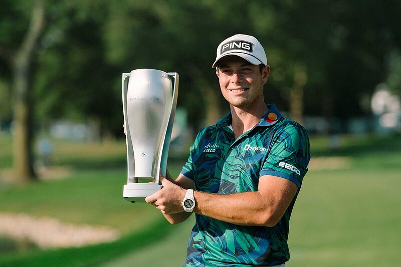 Viktor Hovland gewinnt die BMW Championship 2023 mit Platzrekord am Sonntag.