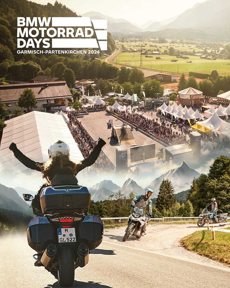 BMW Motorrad bringt die BMW Motorrad Days zurück nach Garmisch-Partenkirchen.