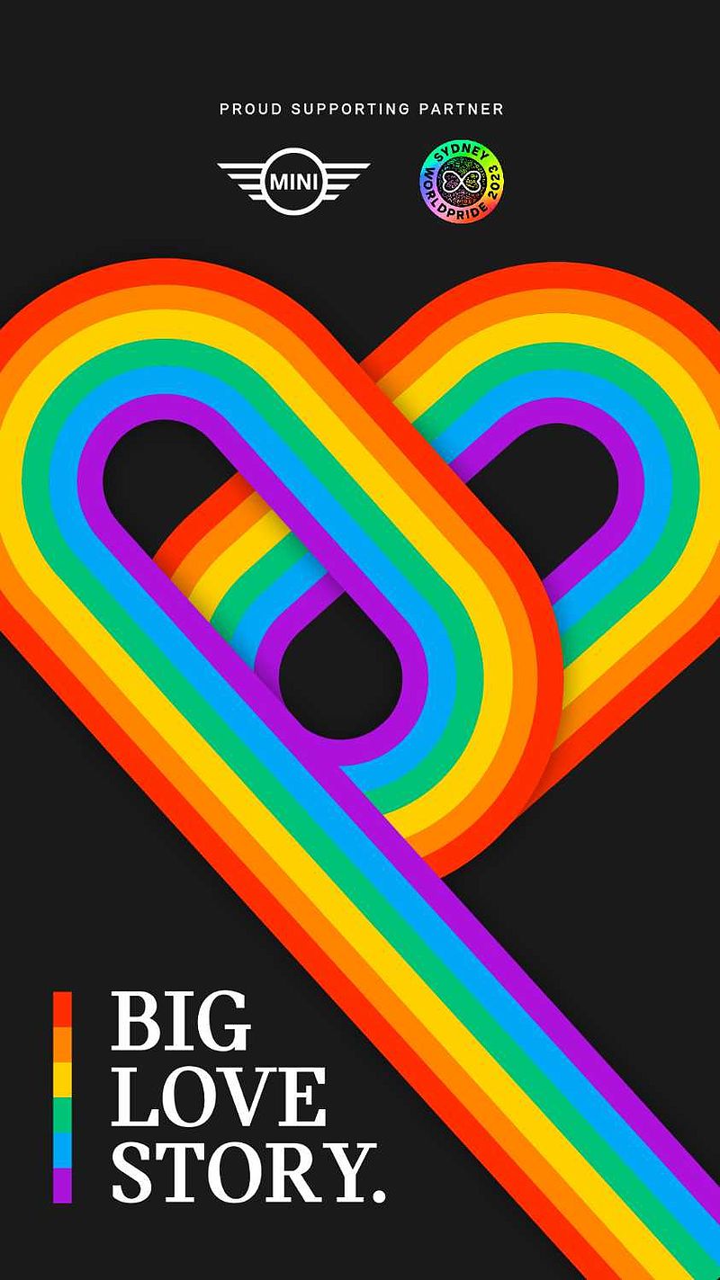 MINI arbeitet mit Sydney WorldPride an einer globalen Kampagne zusammen, um Big Love in der LGBTQIA+-Community zu verbreiten.