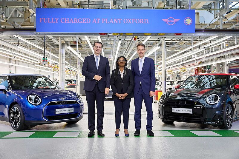 MINI Werk Oxford wird voll-elektrisch: 600 Millionen Pfund Investition in die MINI Produktion in Großbritannien.