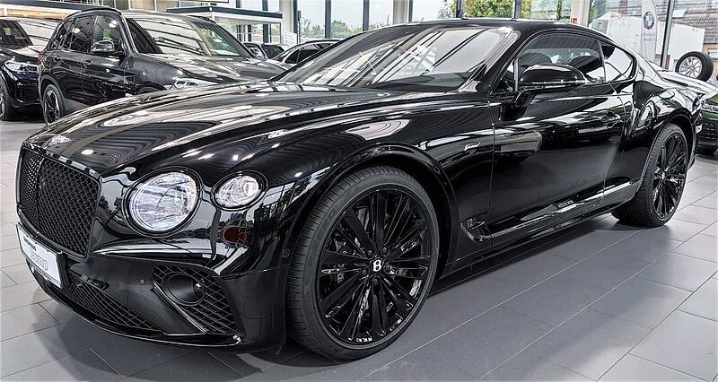 Bentley Continental GT Speed, W12, schwarz/schwarz, voll