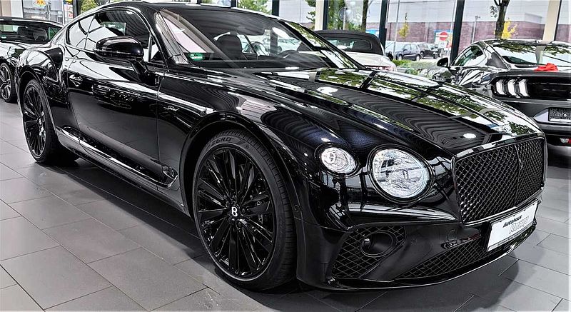 Bentley Continental GT Speed, W12, schwarz/schwarz, voll