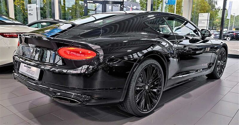 Bentley Continental GT Speed, W12, schwarz/schwarz, voll